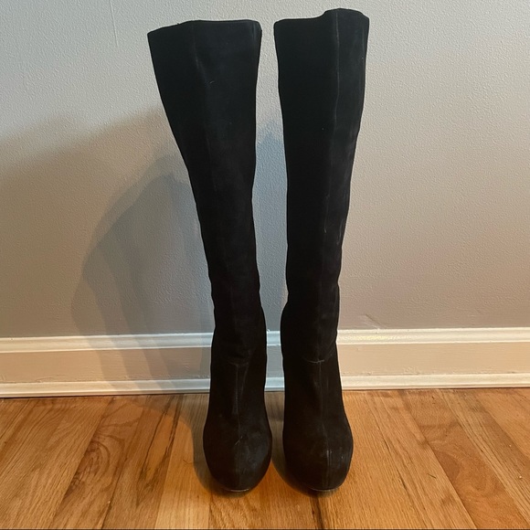 Dolce Vita Jules tall suede knee high platform boots - Picture 4 of 5